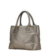 ロエベ アナグラム ハンドバッグ トートバッグ グレー レザー レディース LOEWE 【中古】